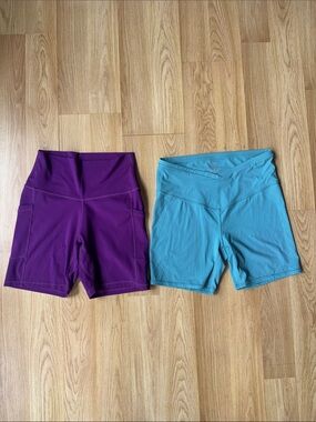 Women’s 2 piece size Medium M joylab colorful koala gym workout   bike Shorts